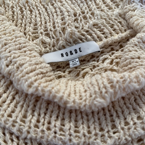 Ro&De - Anthropologie NWOT Ivory Paxton Sweater Tunic - Picture 9 of 13